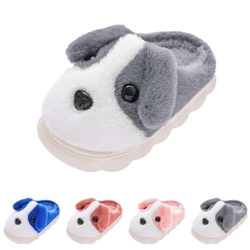 Kids Cute Animal Slippers Girls Boys Warm Fuzzy House Shoes Soft Plush Bedroom Slippers Cartoon Non-slip Slides Indoor2