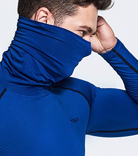 image for TSLA Men's Thermal Long Sleeve Compression Shirts, Mock/Turtleneck Win