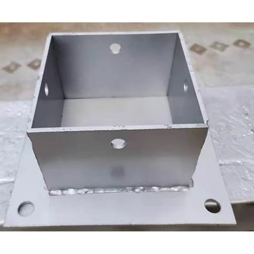 Chaussure de poteau carrée ajustable avec raccords complets - 5