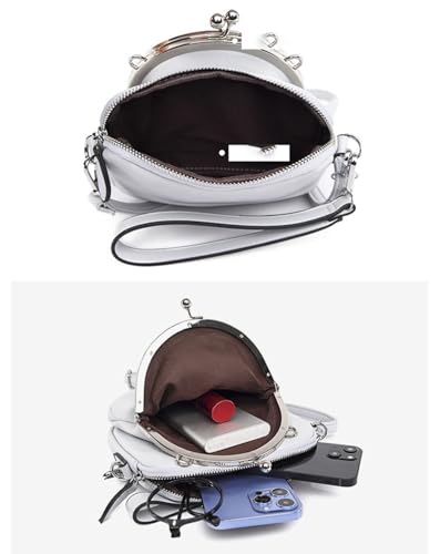 Bolso bandolera de cuero PU para mujer miniatura 3