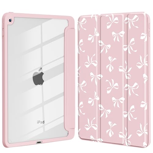 Coque rigide iPad 7/8/9 gen transparente avec porte-crayon antichoc