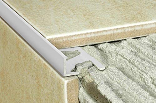Preisvergleich Produktbild 1 Stück / Rand Fliesenleiste / Alu / rostfrei / Effector / 2000x20x12mm / A52 / silber