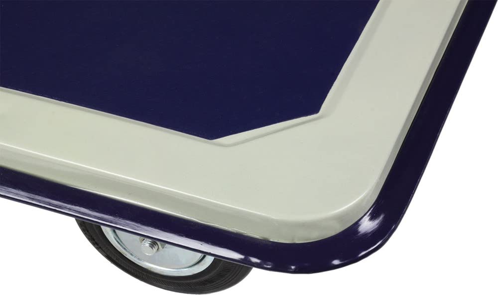 Svelt Carrello Portatutto Professionale in Acciaio – Maniglione Richiudibile a Pedale, Portata 300 Kg, Ruote Piene Antiforatura, Piattaforma 57,5x80 cm
