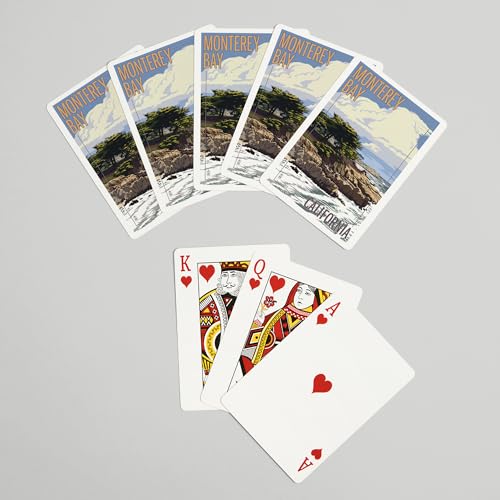 Baraja de cartas Monterey Bay 52 naipes tamaño póker miniatura 7