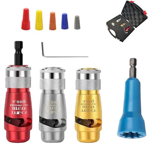 Wire Stripping and Twisting Tool, Wire Stripper for Drill,Electrician Drill Wire Stripper Wire Twisting Tool, Professional Electrical Tools for Electrician