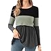 Bearsland Women’s Nursing Top Long Sleeve Scoop Neck Nursing Shirt Breastfeeding Shirt Pregnancy Clothes, Laurel Green, M