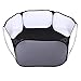 Duiaynke Hamster Playpen Pet Tent Portable Small Animals Playpen for Puppy Chinchilla Rabbit Playing (Black)