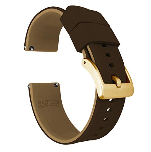 Image of BARTON Elite Silicone Watch Bands - Gold Buckle Quick Release