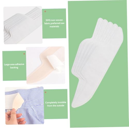 100 almohadillas absorbentes de sudor para gorras y sombreros desechables 3