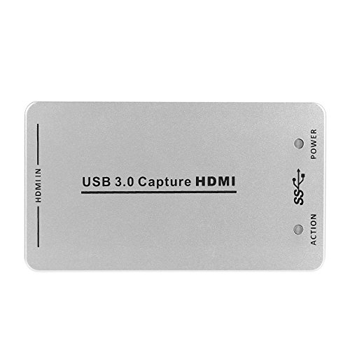 HDV-UH60 USB 3.0 Capture HDMI to USB3.0 Video Capture Dongle HD 1080P HDMI Drive Free Superior AV Capture Device for PS3 Xbox PS4 DVD/Video Game Recorder Compatible with Win7/8/10 Mac Linux OS