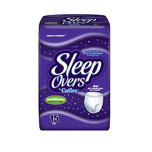 Sleep Overs Youth Underwear Pants, S/M, 15 pack