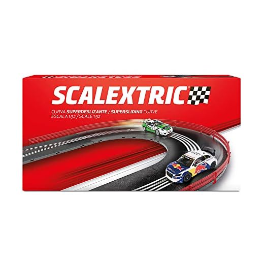 Scalextric – Accesorios y Extensiones Circuitos de Carreras ORIGINAL escala 1:32 (Curva Chicane Deslizante)