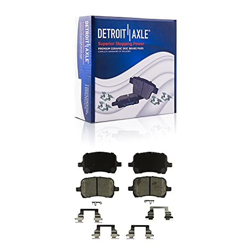Image of Detroit Axle - Brake Kit for Chevrolet Malibu Pontiac G6 Saturn Aura, Drilled and Slotted Brake Rotors Brakes Pads Front Brake Calipers Replacement: 11.65 inch inch Front and 10.63 inch inch Rear Rotor