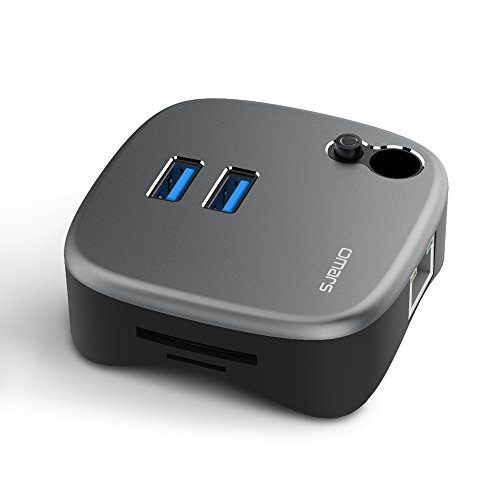 USBハブType C Omars 4in1 HDMI VGA USB 3.0*3 typec メッキコネクタ アダプター 対応Mac Pro MateBook (プライム5 in 1バフ)