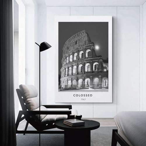 Colosseum Night View tableau toile décoration murale moderne salon 40x60