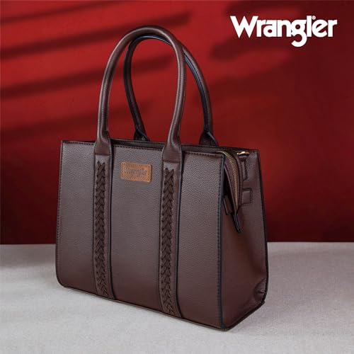 Image of Wrangler 3PCS Purses for Women Tote Bag Crossbody Handbag and Wallet Set with Guitar Strap
