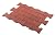 Playsafer Rubber ¾” Interlocking Safety Paver Tiles for Decks, Patios, Walkways and Gardens 7.8" X 6.3" - 50 Tiles - 15 Sq. Ft. (Black)