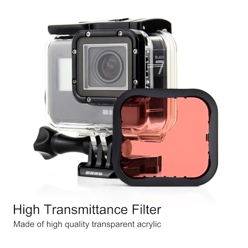 Image of GEPULY 3-Pack Dive Filter (Red, Light Red, Magenta) for GoPro Hero 5 6 7 Black Hero(2018) Super Suit Housing - Color Correction in Scuba Diving, Snorkeling and Underwater Photos and Videos