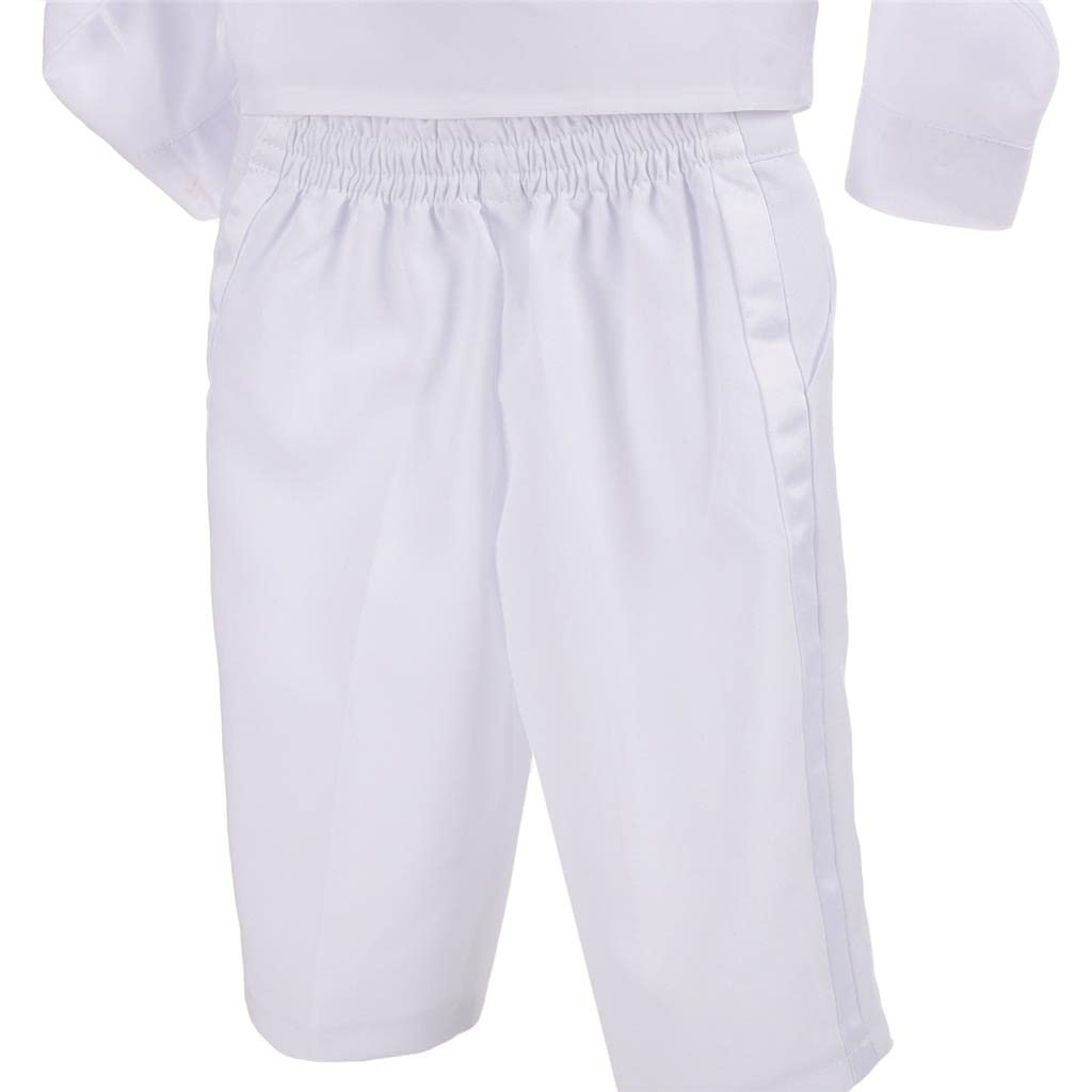 Lito Angels Smoking Bambino, Completo Elegante Matrimoni Paggetto Cerimonia, Nero, Avorio, Bianco