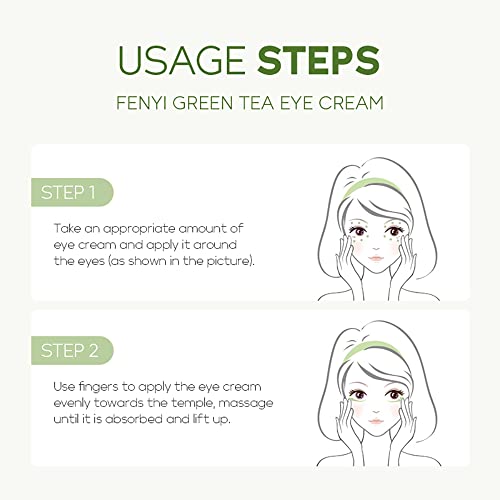 Akary Green Tea Eye Care Cream Eliminate Eye Bag Dark Circles Tea Leaf Extract Eye Cream For Nourishing Eye Areas & Tightening The Skin thumb #4