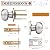 Probrico Brushed Nickel Passage Door Knobs Round Handles for Hall or Closet Knobs Keyless Hardware, 5 Pack