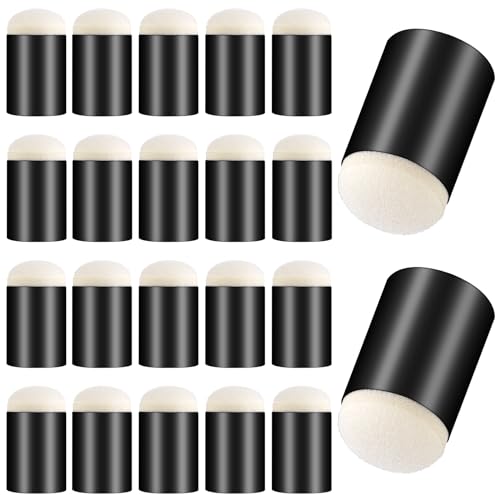 Thinp 20 pcs Finger Sponges Daubers,Finger Painting Sponge Craft Drawing Sponge Dauber Set Finger Daubers for Crafting Painting Chalk Ink Card Making Drawing