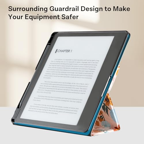 Image of CoBak Stand Case for Kindle Scribe - Premium Folio Leather Cover with Pen Holder, Auto Sleep /Wake - Compatible with 10.2 Inch Kindle Scribe (2022 /2024 Release)