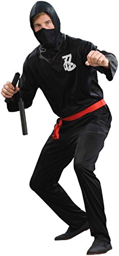 Forum Novelties Men's Ninja Costume, Black, Standard