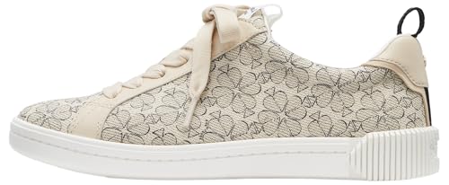 kate spade new york Women's Spade Flower Lace Up Sneaker, Neutral Multi, 8.5