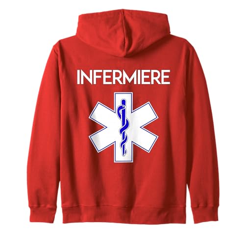 Ruolo di Infermiere reparto ospedaliero Sanitario v2 Felpa con Cappuccio