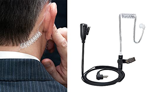 Vivavoce Covert Acoustic Tube Gola Mic Headset Con PTT/VOX Per Binatone - Foto 9