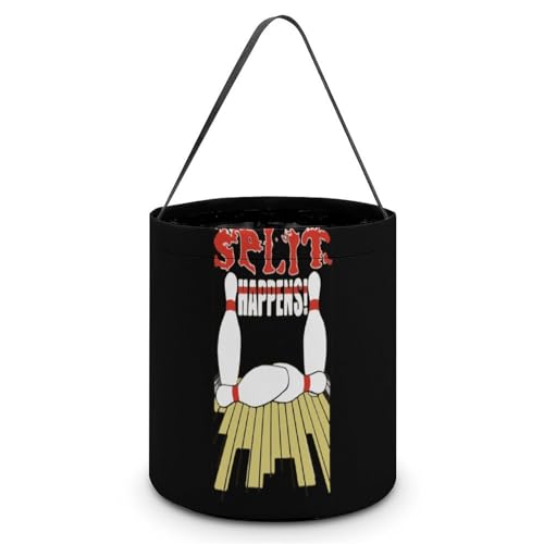Split Bowling Cute Easter Basket Bags Eggs Bucket Candy Tote Decorations Gifts Party Storage Bag