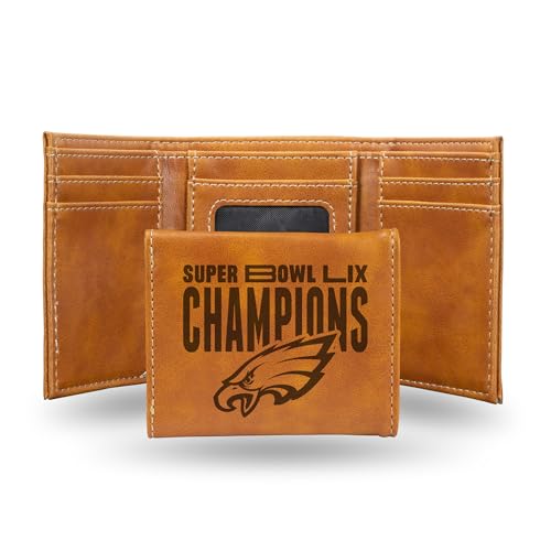 Rico Industries NFL Football Philadelphia Eagles 2025 Super Bowl Champions Laser Engraved Trifold