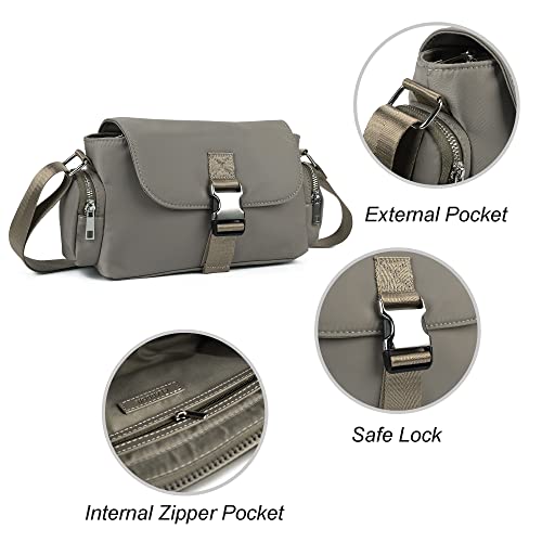 Lightweight Nylon Crossbody Bag,Sporty Shoulder Bags, Small Travel Bag,Anti Theft Travel Purse,Adjustable Strap4