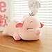 Lulihhhh 26-50 cm Creativo Carino bava sdraiato Maiale Peluche Maiale e Maiale Cuscino del Sonno Clip di Sonno Gamba Bambola Corona strabica 50 cm