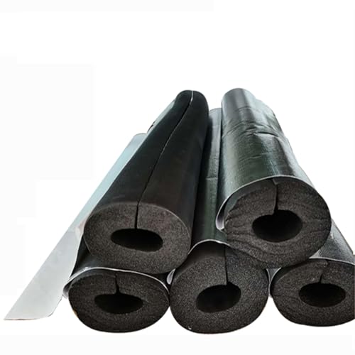 長さ90/95/100cm 断熱材発泡チューブ, フォームチューブ 内径16-219mm, 厚さ10/15/20/30/50 mm 自己接着アルミ箔パイプ, 高弾力 柔軟性と耐摩耗性, パイプの保護と保温用屋内および屋外の水道管に適していまド太陽給湯器同様