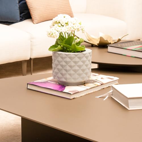 VASO POLIETILENO MODEL RECÔNCAVO (Branco Mármore)