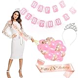 【Recuerdos de fiesta】Una forma divertida y sorprendente de crear un ambiente elegante y con clase para la celebración de su cumpleaños número 18. Ideal para la celebración del 18 cumpleaños, club, disfraces de Halloween, Navidad y otras ocasiones festivas.