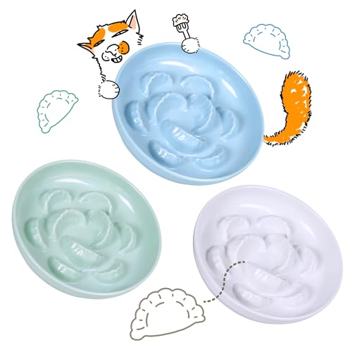 Slow Feeder Bowl for Cats and Small Dogs - Set