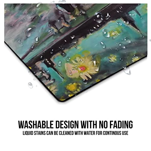 Image of Paper Plane Design - Art Mousepad - Anti Skid Non Slip Rubber Mouse Pad with Famous Fine Art Paintings Size - 9 x 7 inches.d9