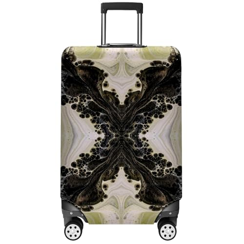Travel Luggage Cover Suitcase Protector Scratch-Resistant Fit Not Included Suitcase Abstract Leaves XL-30-32in