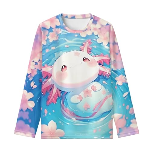 Kids Tshirts Girls Long Sleeve Crewneck Tees Shirts Casual Sport Pullover Tops Size 3-16 Years
