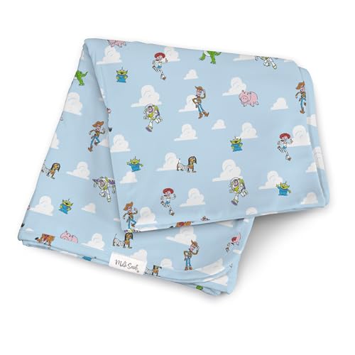 Image of Milk Snob Disney Pixar Baby Boy/Girl Swaddle Blanket, Soft Receiving, Security and Play, Toddler Infant Newborn Bedding, Baby Shower, Baby Registry Gender Neutral Gift (Toy Story) 34 * 34 inches