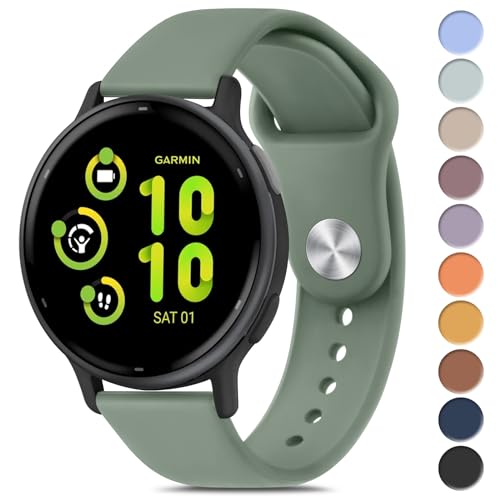 Meliya Bands Compatible with Garmin Vivoactive 5 / Vivoactive 3 Watch Band, Garmin Venu 2 Plus / Venu Sq / Venu Watch Bands Women Men, Soft Silicone Sport Replacement Strap for Garmin Vivoactive 5,