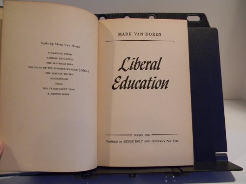 Liberal Education B0006D64C4 Book Cover