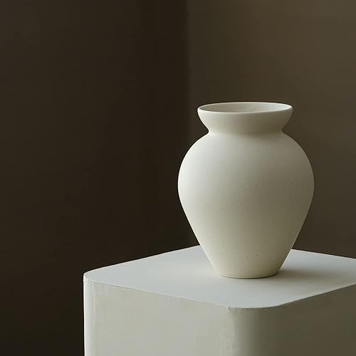 Miniatura 6 de Florero retro, forma de lata de leche de barro, arreglo floral, adorno nórdico, decoración de sala de estar, café de coco