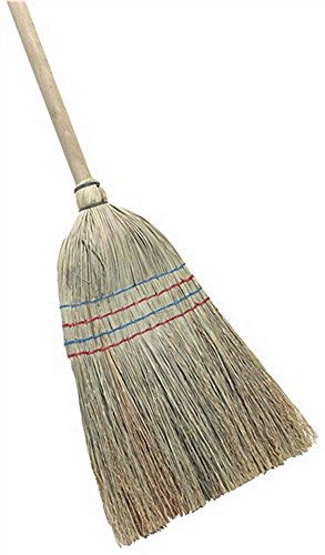 Preisvergleich Produktbild Reisstrohbesen m.Stiel 4 Naht, VPE: 10