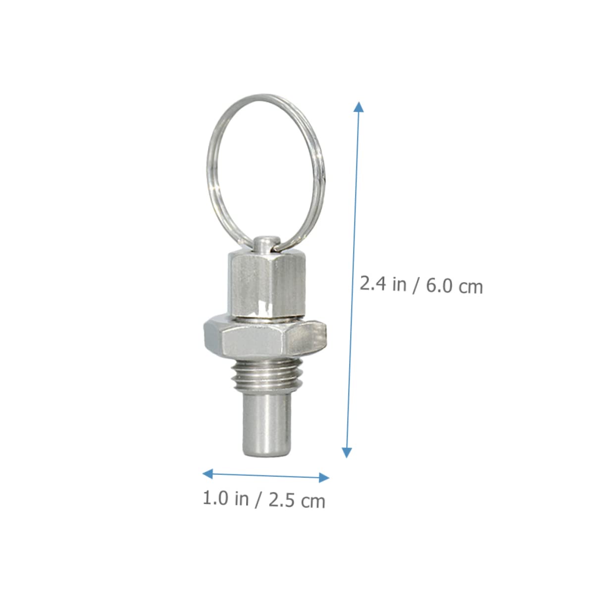 4pcs Stainless Steel Hand-Retractable Spring Plunger Index Pin for Mechanical Accessories and Corrosion-Resistant Spring Pin for Industrial Equipment and Everyday Use