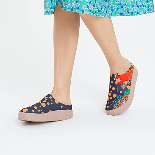 Image of UIN Women's Mules Fashion Comfort Travel Art Painted Shoes Wide Toe Casual Household Slippers Slip On Loafers Fuerteventura Ⅲ Infinite Fantasy 3 (7.5)