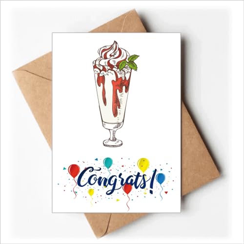 Cartes de mariage avec enveloppes de félicitations rouge et blanc motif tasse